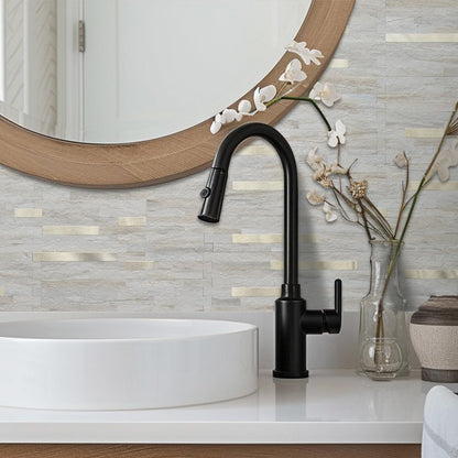 AULIGET 20 Sheets Peel and Stick Backsplash, Black & Grey Wood Look PVC Mixed Metal Stick on Backsplash Tiles for Kitchen
