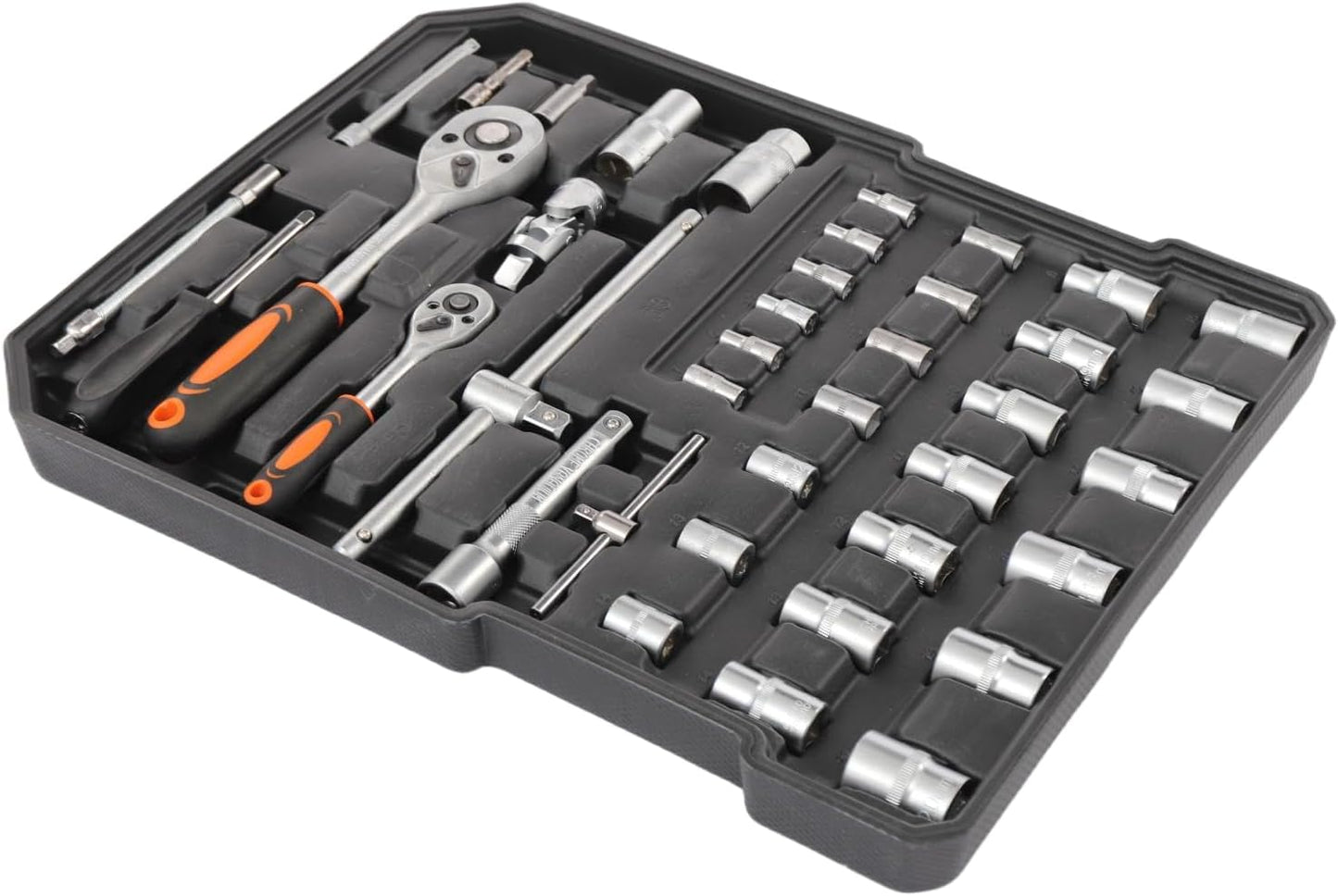 187pcs Trolley Case Tool Set, Carbon Steel Home Repair Kit Household Hand Tool Kit Toolbox Storage Case, Complete Rolling Tool Box for Maintenance Garden Homeowner DIYer Handyman