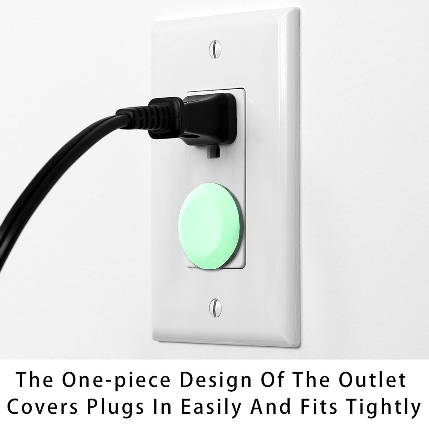 Pure Blue Color Outlet Covers Baby Proofing - Plug Covers for Electrical Outlets, Child Proof Socket Covers, Baby Safety Products for Home, Office