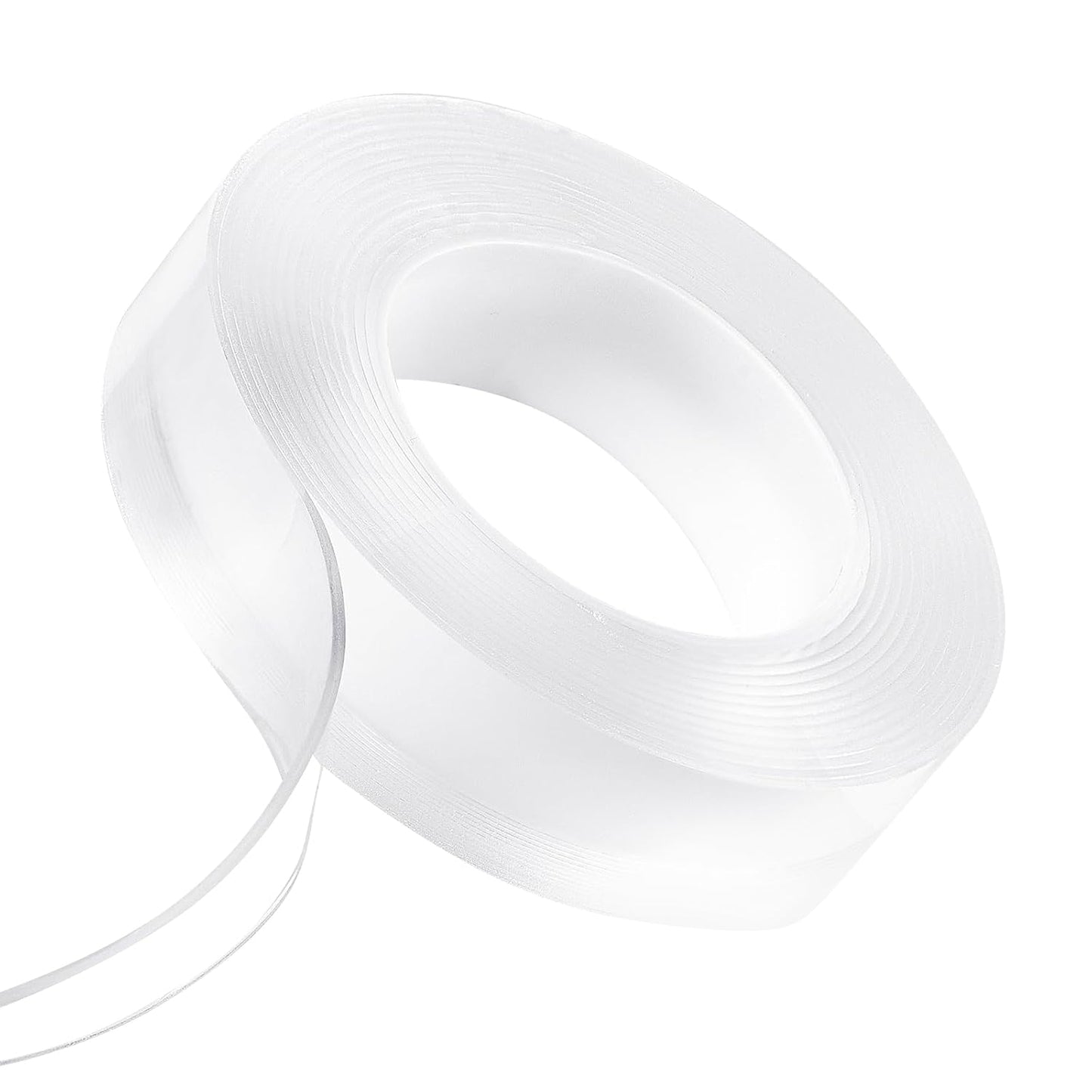 VEVOR Double Sided Tape Heavy Duty, 16 ft Long Nano Mounting Tape, Strong Adhesive & Reusable, Clear Two Sided Wall Tape, Removable Poster Picture Hanging Strips for Home, Office, Car, Outdoor Use