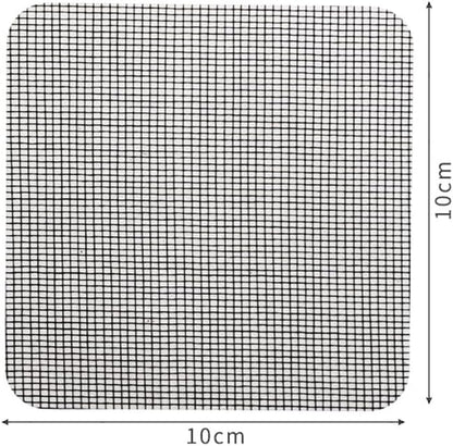 30 Pcs 10 x 10 cm Self Adhesive Window Screen Repair Patches Black Window Screen Repair Tape Screen Door Mesh Repair Tape Screen Door Hole Covers