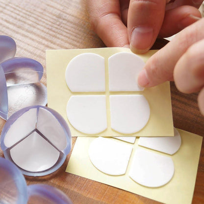 Matyz 16-Pack Clear Baby Proof Corner Guards - Ball Shape Edge Protectors for Furniture, Strong Adhesive, Smooth Surface, Easy Removal - Child Safety Bumpers for Tables, Cabinets