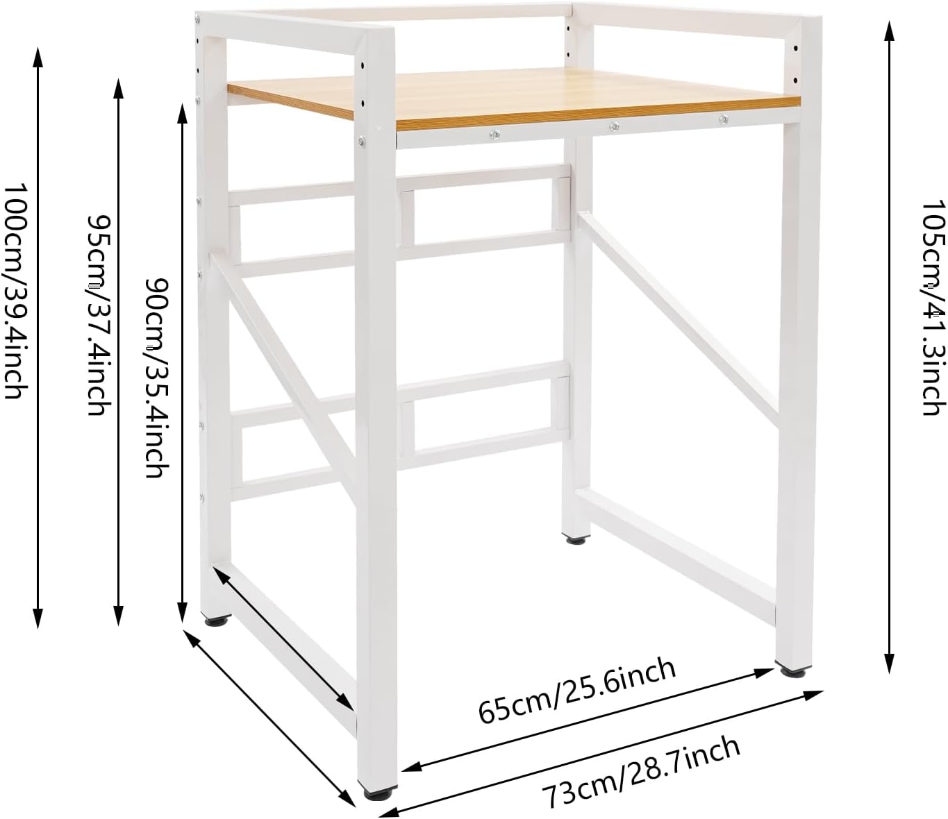 Washer Dryer Stacking Rack Stand, Washing Machine Shelf Over the Washer and Dryer Shelves 3 Level Height Adjustable Storage Shelf Organizer Rack for Laundry Rooms Apartments Bathroom (Black Yellow)