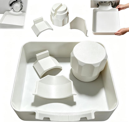 2027 New Washer Drain Pan, Washing Machine Drain Pan, Leak-Proof Drip Tray, Easy to Install, Suitable for Basements, Apartments, Mobile Homes, Garages and Rental Properties