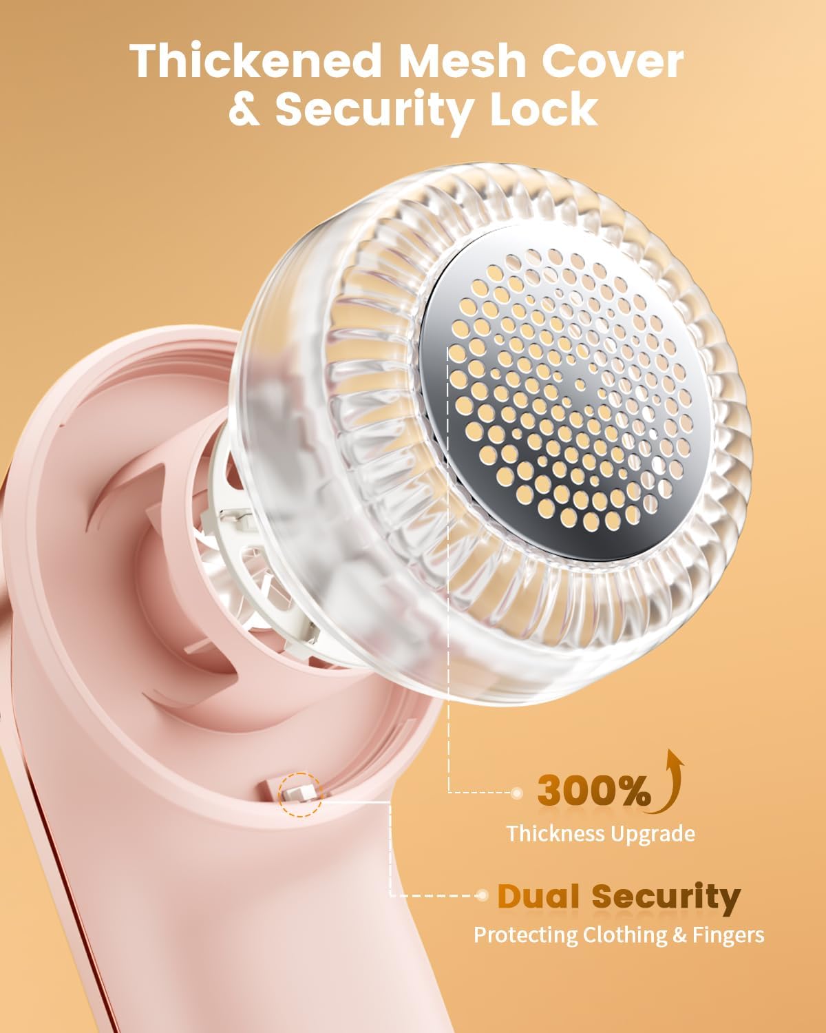coldSky Fabric Shaver, Rechargeable Lint Shaver with Digital Display, Portable Sweater Defuzzer with 3 Speeds, 6 Leaf Blades and Safety Lock, Electric lint Remover for Clothes, Sweater (Silver)