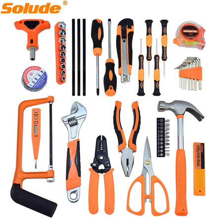 Tool Set, Home Repair Tool Kit for Men Women College Students,Household Basic Hand Tool Sets with Case for Home Maintenance,Dorm Essentials and DIY Projects