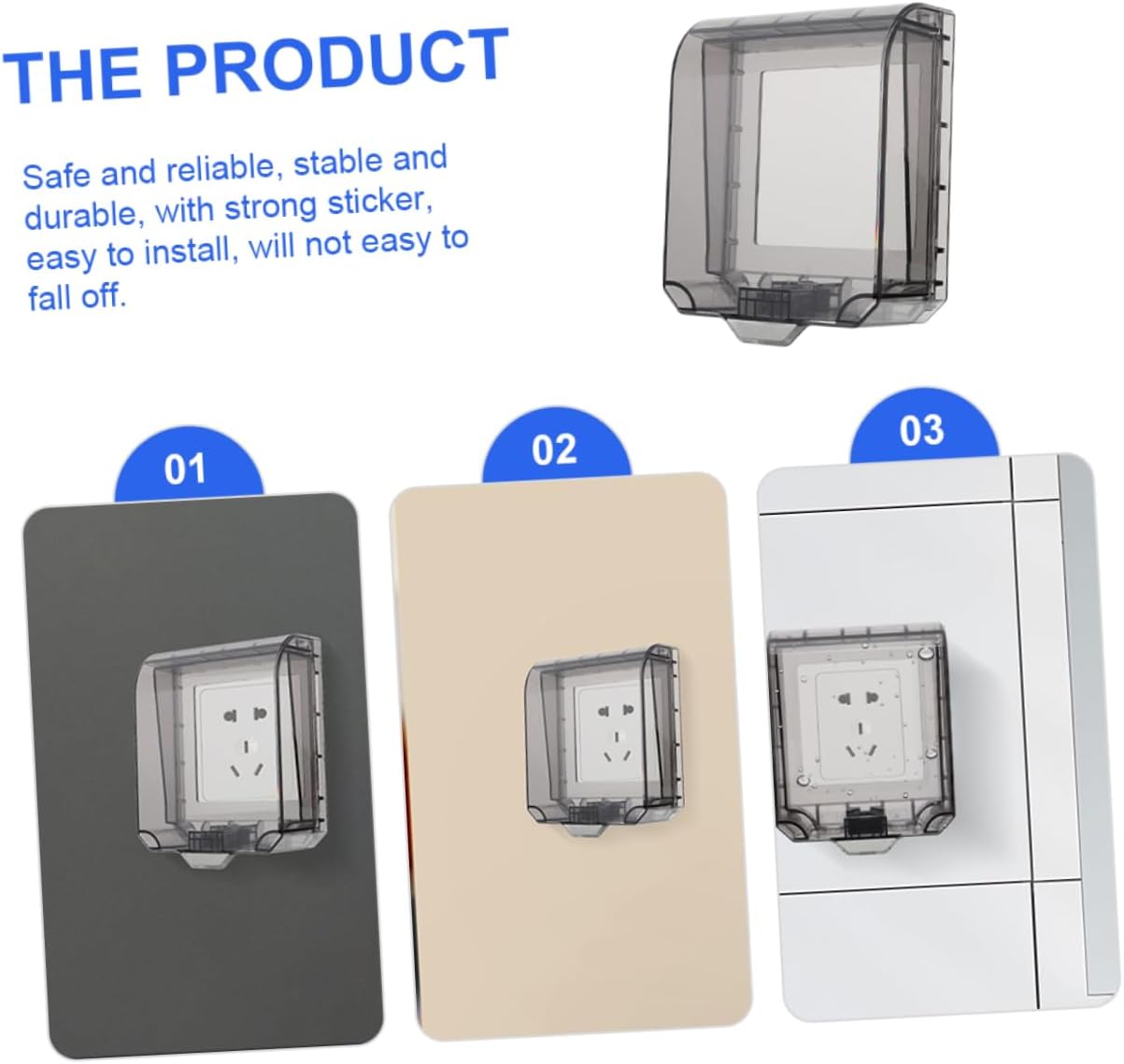 Outanaya Waterproof Outdoor Socket Cover In-Use Design Weatherproof Electrical Outlet Protection for GFCI and Decorator Outlets 1 Set