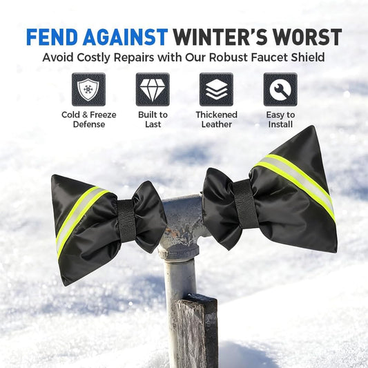 2 Pcs Outdoor Faucet Covers for Winter, 2026 Upgraded Outside Faucet Cover Freeze Protection, 6.7'' x 8.2'' Insulated Spigot Cover Waterproof Hose Bib Covers for Garden Yard