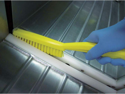 Vikan 13/16 in W Scrub Brush, Stiff, 11 51/64 in L Handle, 5 51/64 in L Brush, Blue, Plastic 41953-1 Each
