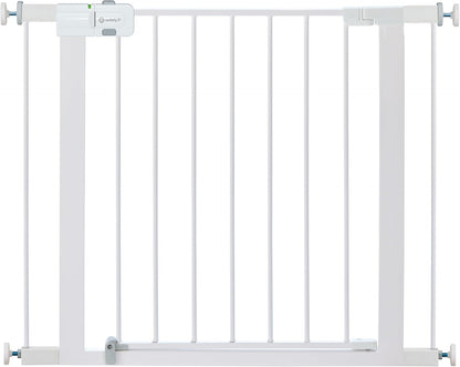 Safety 1st Easy Install Walk Thru Baby Gate for Doorway With Door, Dog Gates, Fits 29"-38", Easy Install 28" Tall, White