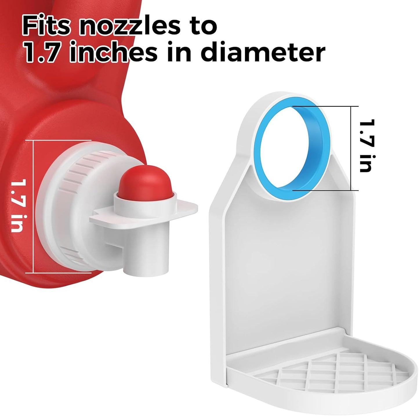 KMOUANTS Laundry Detergent Dispenser Cup Holder,Nozzle Upgraded Labor-Saving Switch Easily No More runny or Messy Laundry Detergent, Laundry Cup Holder and drip Tray Room Organization and Storage