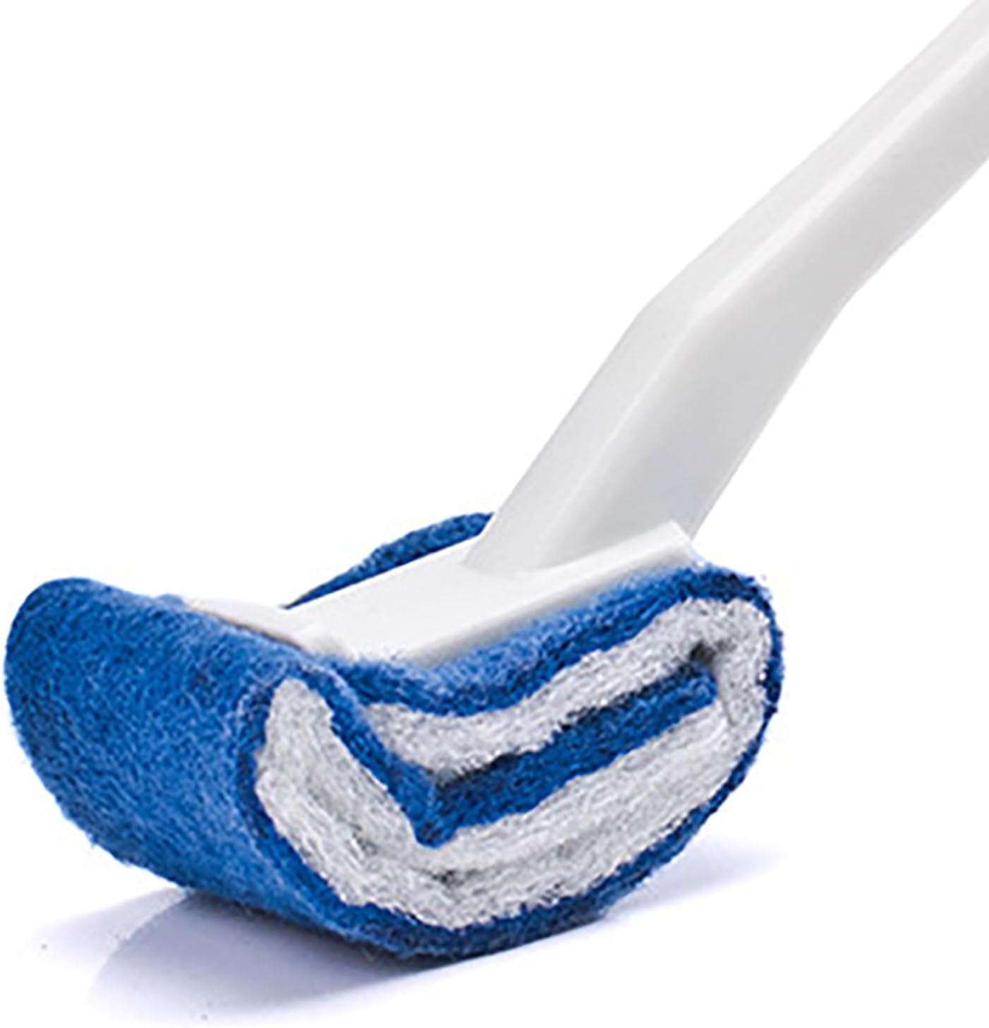 Curved Toilet Brush, Deep Cleaning Toilet Brush, Curved Under Rim Toilet Bowl Brush with Soft Nylon, Scratch Bathroom Cleaning Tool