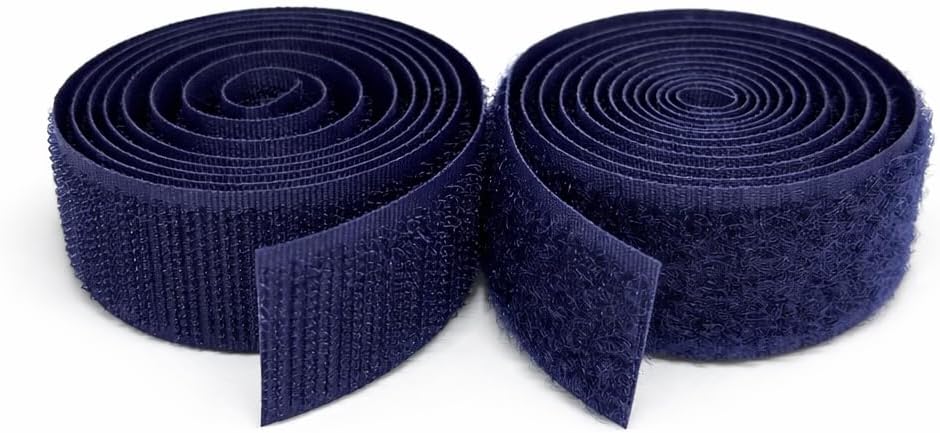 1 inch Black Hook and Loop Tape 1 Yd Self Adhesive Tape Sticky Back Heavy Duty Fastener Ideal for Window Fixing Net Carpets DIY Project Handmade Craft Home Office