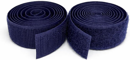1 inch Black Hook and Loop Tape 1 Yd Self Adhesive Tape Sticky Back Heavy Duty Fastener Ideal for Window Fixing Net Carpets DIY Project Handmade Craft Home Office