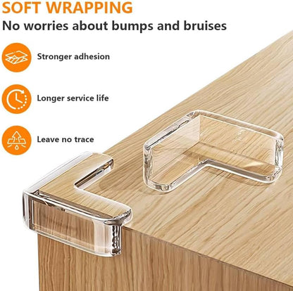 10 Pack Corner Protector Baby,Table Corner Covers Baby Safety | Furniture Corner & Edge Safety Bumpers Covers Cushion, Baby Proof Bumper,Clear Corner Protectors