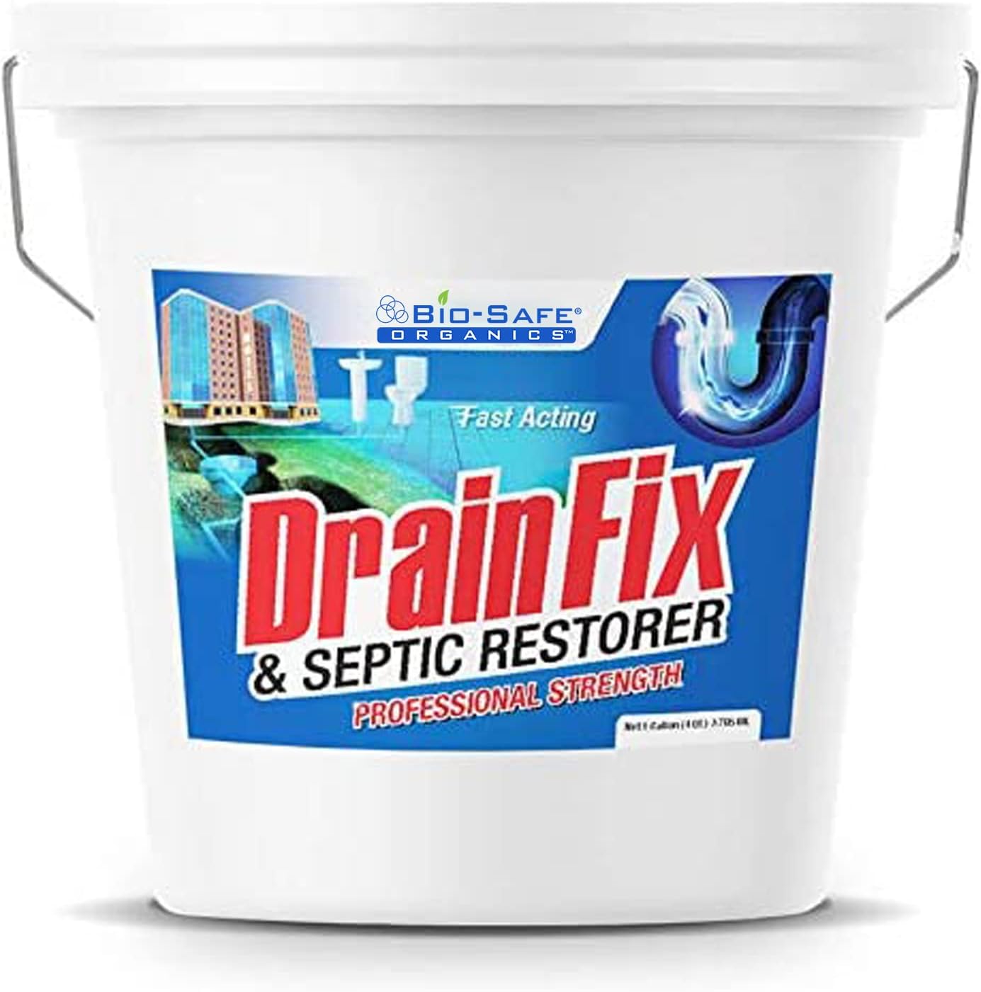 DrainFix & Septic Restorer – 32 oz Enzyme Septic Tank Treatment & Drainfield Restoration – Organic Drain Cleaner for Sewer Lines, RV & Home Plumbing – Safe for Pipes & Septic Systems