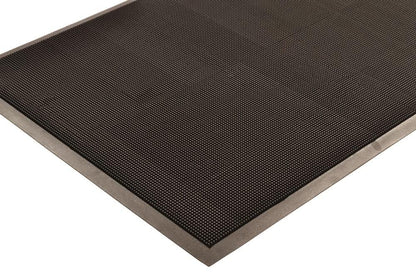 NoTrax 345 Scraper Outdoor Brush Mat, Natural Rubber Doormat for Outdoor Year-Round Use, Heavy-Duty, Durable, Beveled Edges, 28" x 46" Black, 345S2846BL