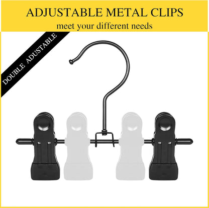 20 Pack Boot Hangers Closet Hanging Clips Laundry Hooks for Hats, Pants, Towel, Socks, Handbags, Bags, Underwear