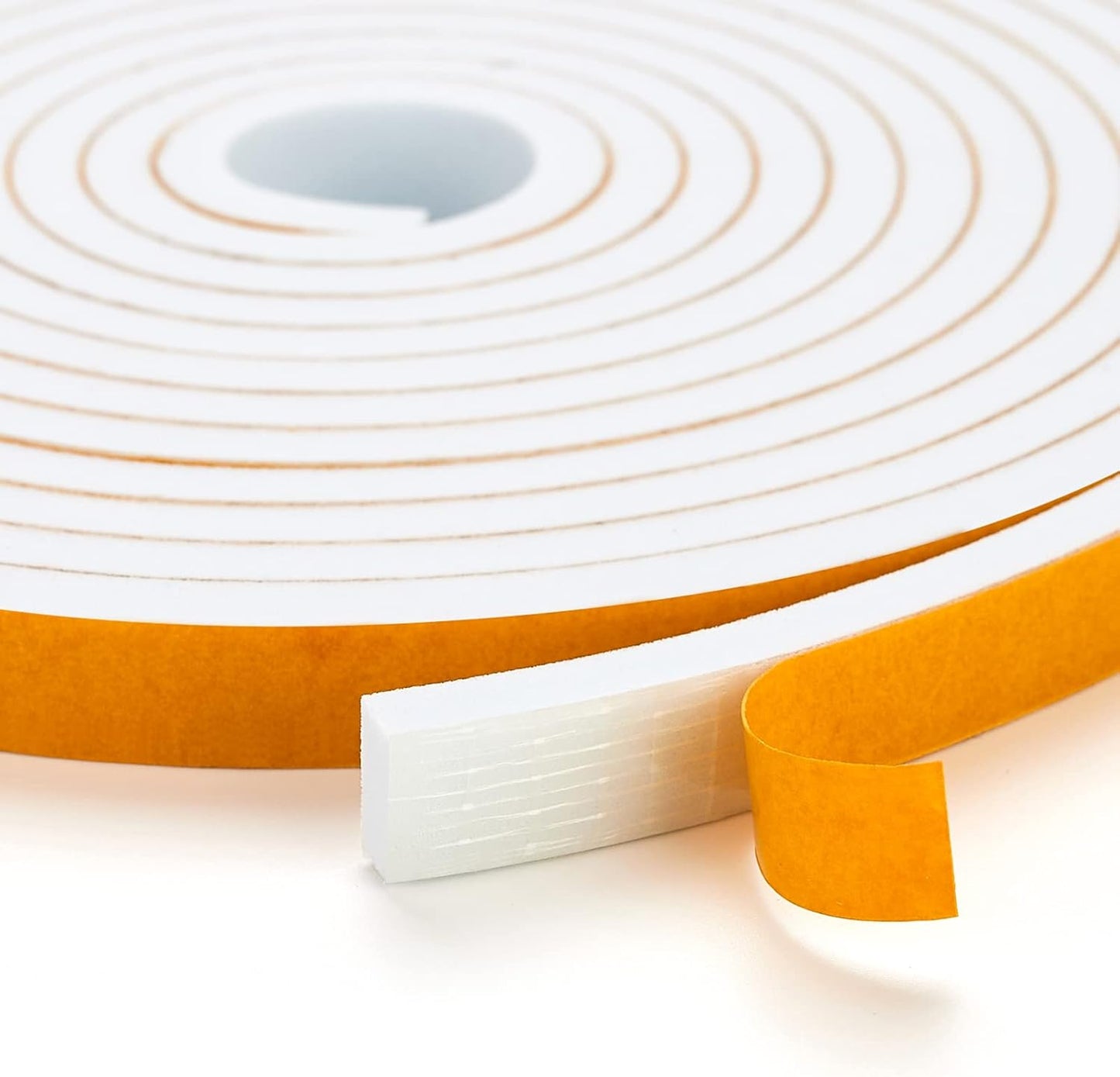 33 Feet Weather Stripping Door Seal- 1/2" Wide X 1/4" Thick Door Bottom Seal Strip High Density Foam Tape Adhesive Rubber Strip for Door Soundproofing,Window Insulation (1/2" x 1/4" x 33FT,Black)