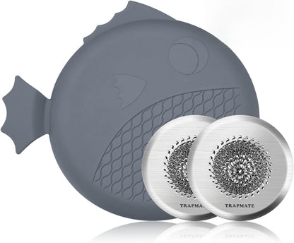TRAPMATE Shower Drain Hair Catcher, 2.8" Fast Drainage Bathtub Stopper Drain Strainer Kit, Stainless Steel Shower Drain Cover, Bathtub Drain Protector for Sinks & Tubs (Patented Product)