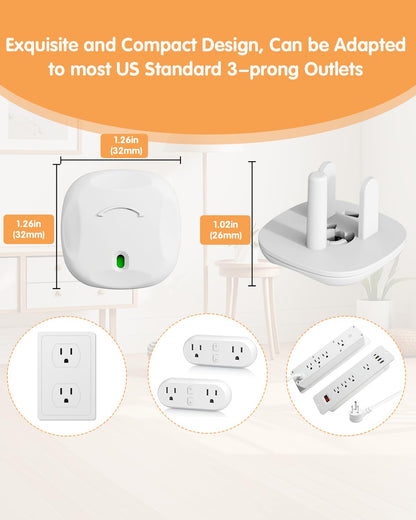 Outlet Covers Baby Proofing, 24 Pack Plug Covers Baby Proofing, Outlet Plug Covers for US 3-Prong to Prevent Electric Shock, Outlet Covers for Home, Office, School, Toddlers & Babies, White