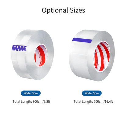Tbest Nano Heavy Duty Double Sided Adhesive Tape – Washable, Removable, Flexible, Ideal for Indoor & Outdoor Use – 3cm X 16.4ft for Home, Kitchen, Bathroom, Office Fixing (#1)