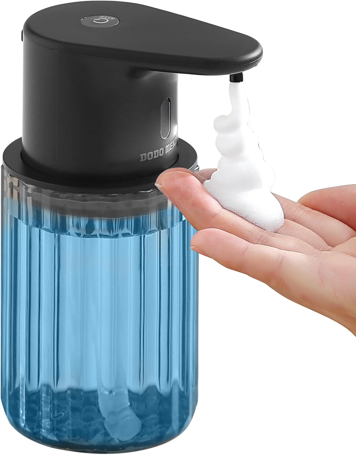 Automatic Foaming Soap Dispenser Touchless, 3 Adjustable Liquid Levels, 10oz/300ml Rechargeable, IPX7 Waterproof for Bathroom, Kitchen, Black