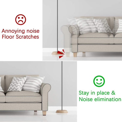 Yelanon Non Slip Furniture Pads -12pcs 4" Furniture Grippers Hardwood Floors, Non Skid for Furniture Legs,Self Adhesive Rubber Feet, Anti Slide Furniture Floors Protectors for Keep Couch Stoppers