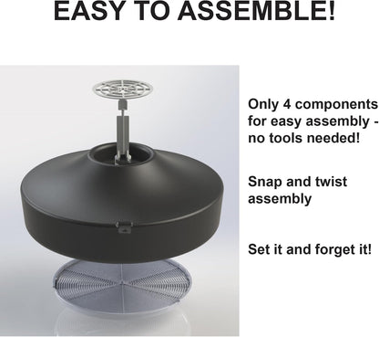 STUCK Pro AGO Mosquito Trap + Decorative Bucket, Naturally Attract & Capture Container-Breeding Mosquitoes, Pet & Kid Safe, Just Add Water & Attractant & Place on the Included Vessel
