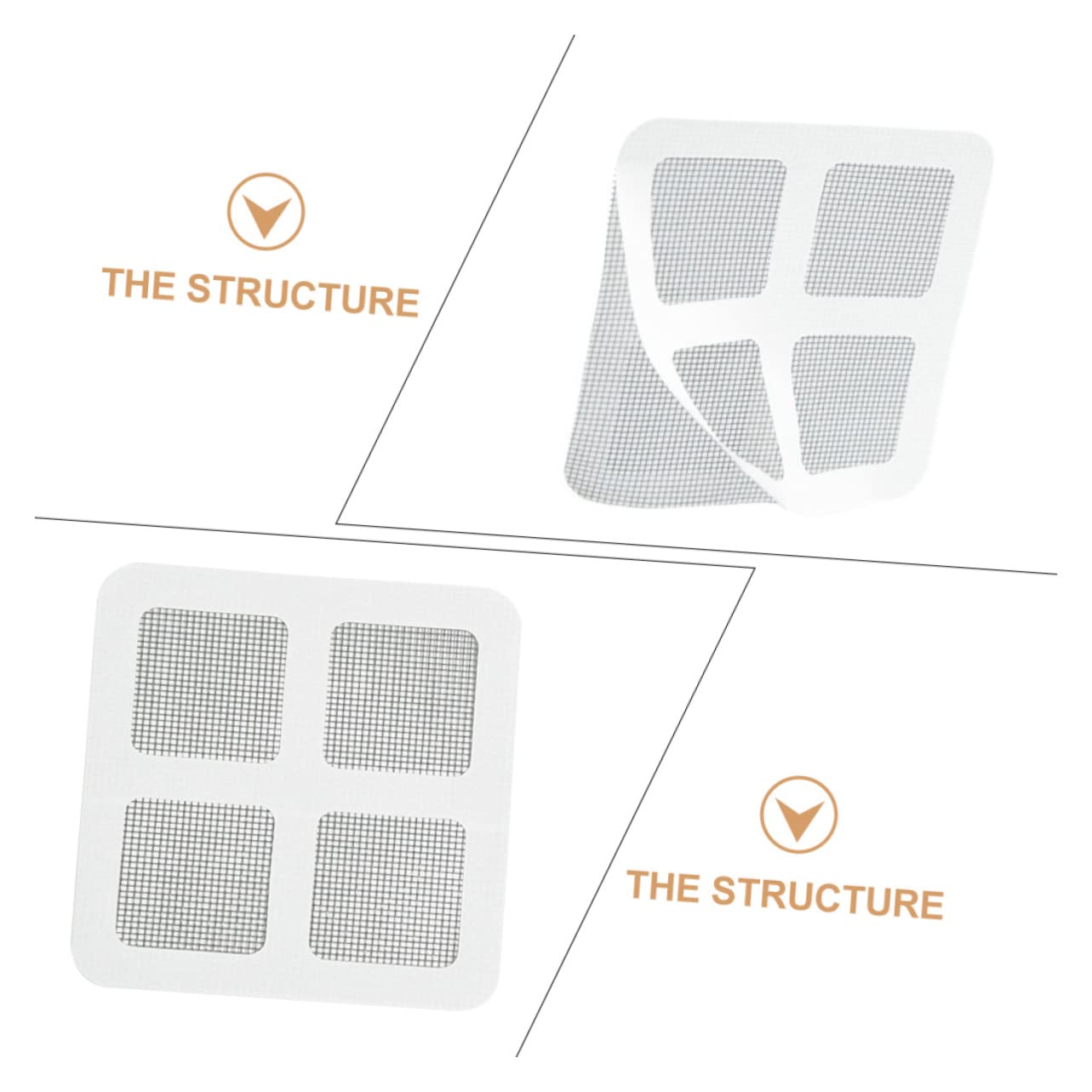 SOLUSTRE Window and Door Screen Repair Kit Screen Patch Repair Kit 20pcs Screen Tape Mesh Repair for DIY