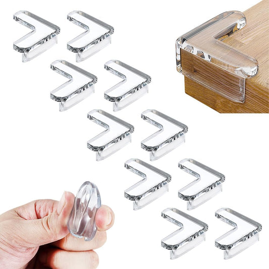 10pcs Corner Protector Baby, Baby Proof Corners and Edges, Clear Table Corner Covers Baby, Corner Guards for Table Edges & Sharp Corners (10pcs Round)