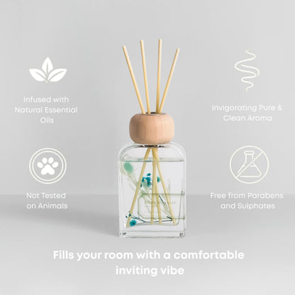 Reed Diffuser Set Gardenia Floral, 3.4 fl oz - Elegant Home Fragrance with Sticks - Long-Lasting Scented Oil Reed Diffuser for Bedroom, Bathroom Shelf Decor & Living Room(Gardenia Floral)