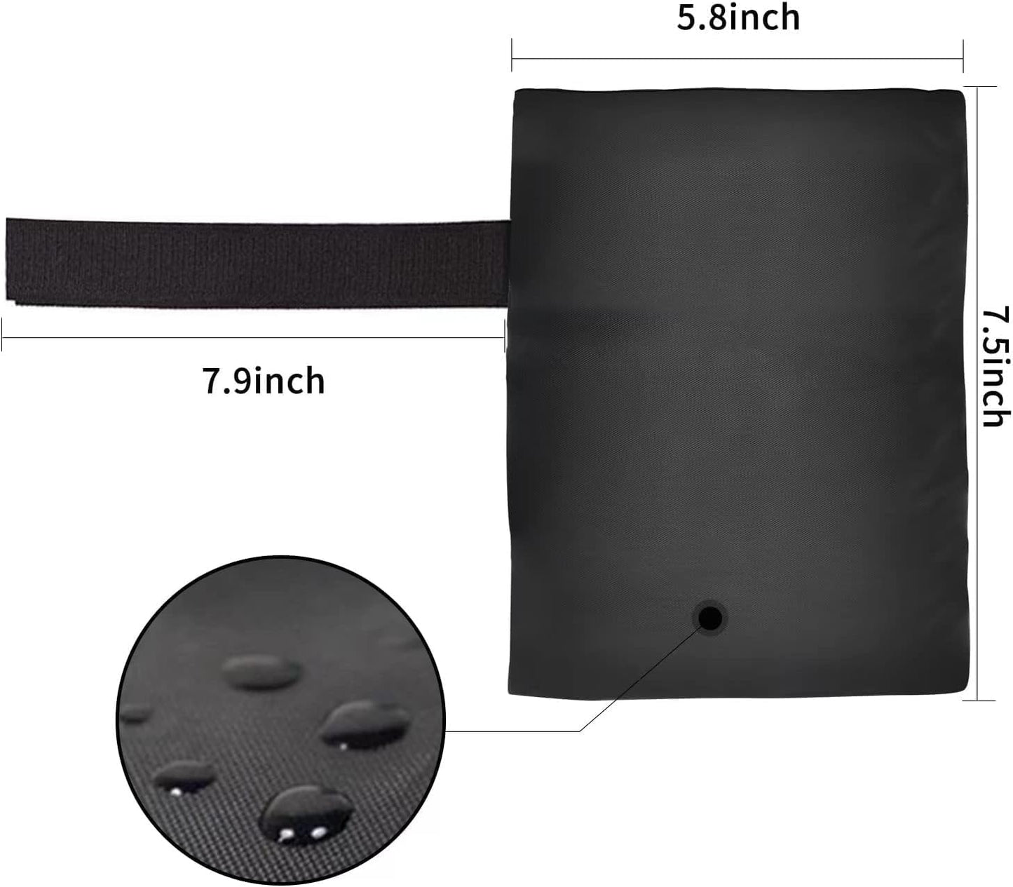 2 pcs Faucet Cover for Winter, Upgraded Thicken Outdoor Faucet Cover for Freeze Protection, Outside Garden Faucet Socks of 5.9" W x 7.8" H, Black