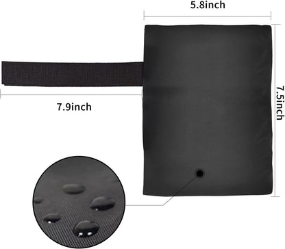 2 pcs Faucet Cover for Winter, Upgraded Thicken Outdoor Faucet Cover for Freeze Protection, Outside Garden Faucet Socks of 5.9" W x 7.8" H, Black