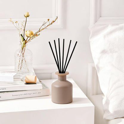 Reed Diffuser Set,Ocean Mist & Sea Salt Fragrance,100ml(3.38 fl.oz) with 6 Reed Sticks,Long-Lasting Oil Diffuser for Home,Office,Bathroom,Flame Free