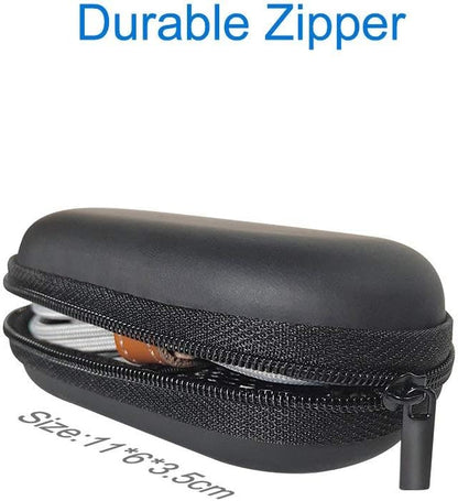 ZFRE Headphones Carrying Case, Travel Portable Storage Bags for Bluetooth Wireless Headphones, Cords, Cable, iPhones Earbuds, Charger, Airpods, USB Flash Driver, MP3(Oval)