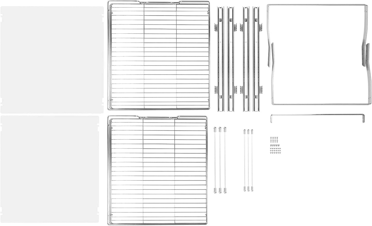 VEVOR Pull Out Cabinet Organizer, 12"W x 21"Dx15.2"H Heavy Duty Slide Out Pantry Shelves, Chrome-Plated Steel Roll Out Drawers for Home,13.5"Wx22"Dx19"H Inside Kitchen Cabinet, Bathroom, Under Sink
