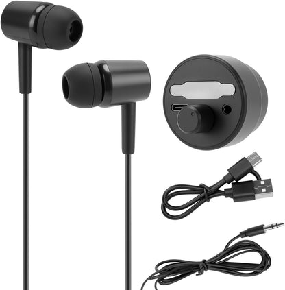 Water Leak Detector, Underground High Sensitivity Water Leak Detector with Headset, Water Leak Detection Device for Water Leakage Detection Construction Pipelines (with Large Earphone)