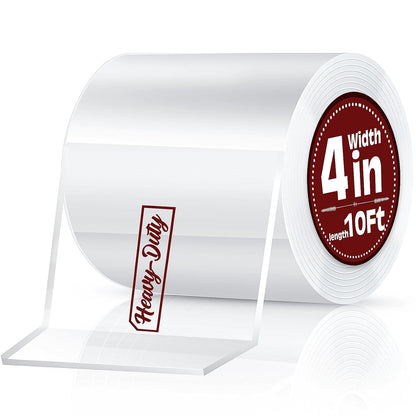 2In x 10Ft Heavy Duty Double Sided Tape, Removable Nano Tape, Transparent Multipurpose Mounting Tape for Home and Office