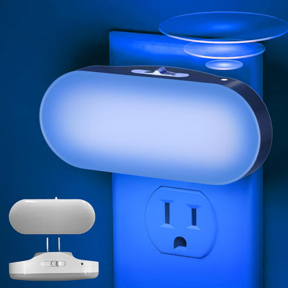 DORESshop Led Night Light, Plug into Wall, [2 Pack] with Dusk to Dawn Sensor, 1W 5000K Dimmable Night Light from 0LM to 100LM for Bathroom Hallway Bedroom Kids Room Stairway