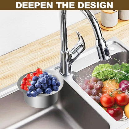 Stainless Steel Swan Sink Strainer Basket, 2025 New Multifunctional Kitchen Draining Basket for Sinkt, Corner Sink Strainer Baskets for Kitchen Fruit Vegetable (1pcs)