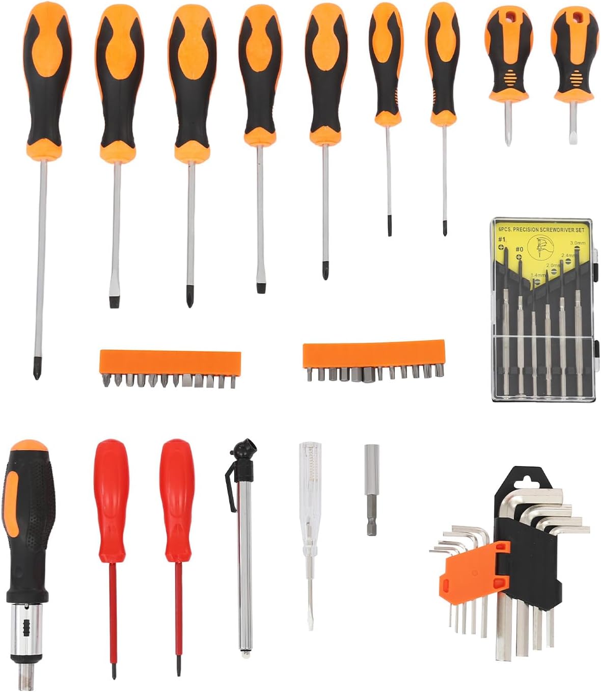 187pcs Trolley Case Tool Set, Carbon Steel Home Repair Kit Household Hand Tool Kit Toolbox Storage Case, Complete Rolling Tool Box for Maintenance Garden Homeowner DIYer Handyman