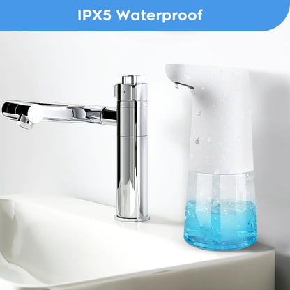 LAOPAO Rechargeable Automatic Foaming Soap Dispenser - Stainless Steel Touchless 9oz Foam Soap Dispenser for Bathroom and Kitchen - Xmas Gift