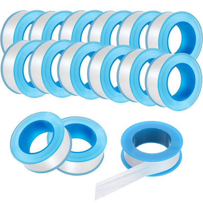 SKYPRO 10 Rolls Thread Seal Tapes, 1/2 PTFE Pipe Sealant Tape Industrial Thread Sealants Plumbers Thread Tape for Leak Water, Plumbers, Plumbing, Airs Head, Thread Pipe(1/2" x394", White)