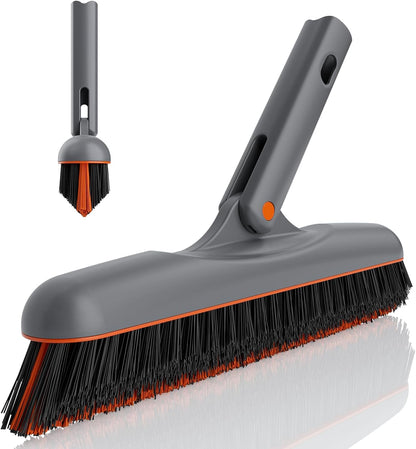 Eazer Grout Brush - Original Head,EAB02-H,180°Rotation Tile Grout Cleaning Tool, V-Shape Shower Scrubber Cleaner Stiff Bristle for Cleaning Bathroom Wall, Baseboards（Pole Not Included）