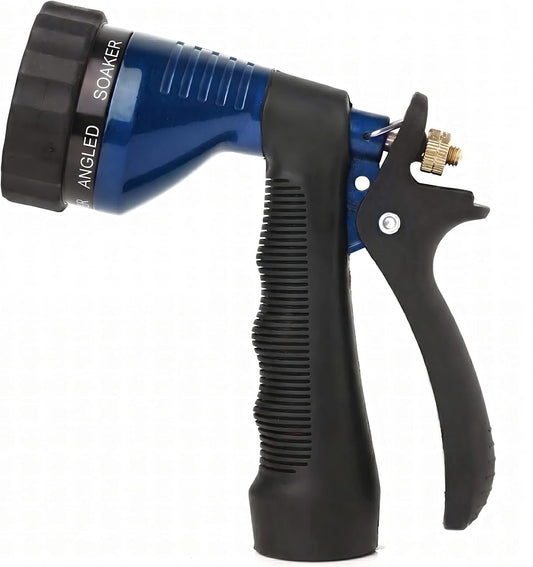 GREEN MOUNT Water Hose Nozzle Spray Nozzle, Metal Garden Hose Nozzle with Adjustable Spray Patterns, Perfect for Watering Plants, Washing Cars and Showering Dogs & Pets