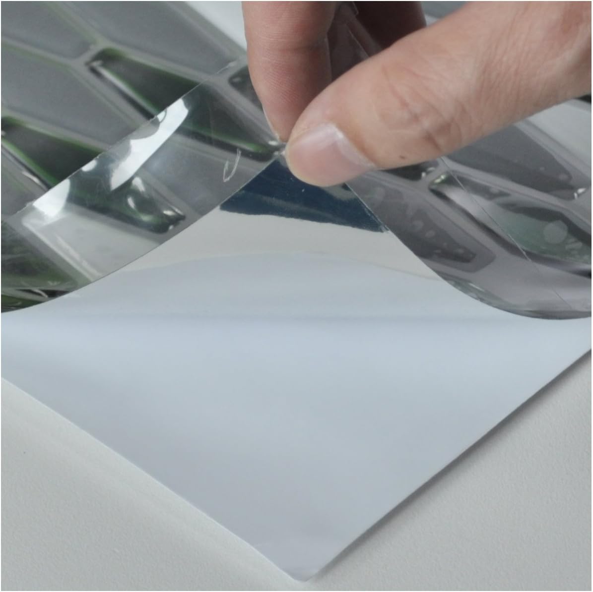 Art3d 10-Sheet Kitchen Backsplash Tiles Peel and Stick, Self Adhesive Wall Tile Sticker for Kitchen Island Bathroom Laundry Room RV Renter 12" x 12" - Jade Green