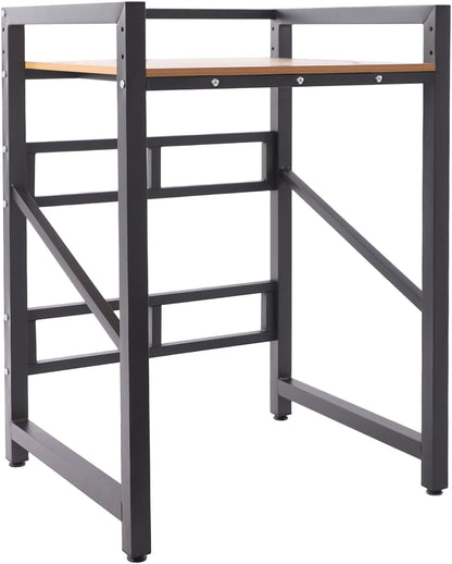 Over Washer and Dryer Shelves,Dryer Storage Shelf,3 Tiers Laundry Room Storage and Organizer Standing Shelf,Height Adjustable Laundry Room Shelves, Load-Bearing Capacity 22lbs (Log)