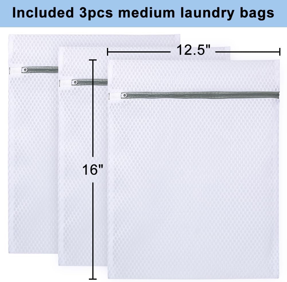 Vivifying Extra Large Mesh Laundry Bag, 2 Pack XXL Oversize Honeycomb Mesh Wash Bags for Washing Machine, Coats, Stuffed Toys, Blanket, Bedding, Sweater, Delicates Clothes (27 x 35 Inches)