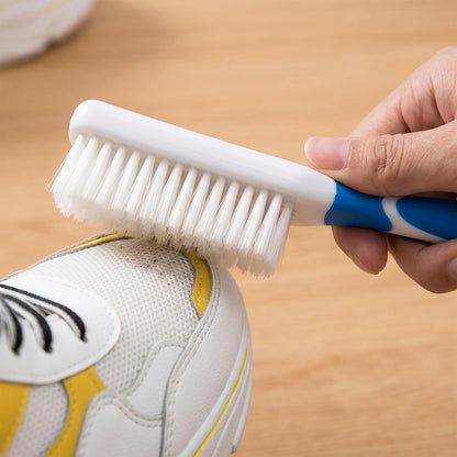 3 PCS Shoe Cleaning Brush, Scrub Brush for Stains, Laundry Scrub-Brush, Shoe Brushes with Long Handled, Soft Bristle Cleaning-Brush, Laundry Stain Remover Brushes for Clothes, Carpet, Shoes (8 Inch)